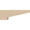 Ekena Millwork 2"W x 12"D x 4"H Thin Clemmons Rough Cedar Woodgrain TimberThane Corbel, Primed Tan CORUR02X12X04CLERCPR - alternate 2